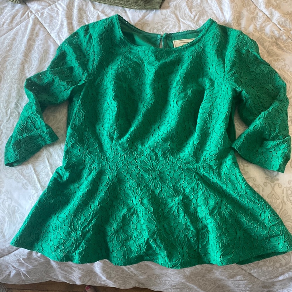 Green laced beautiful top